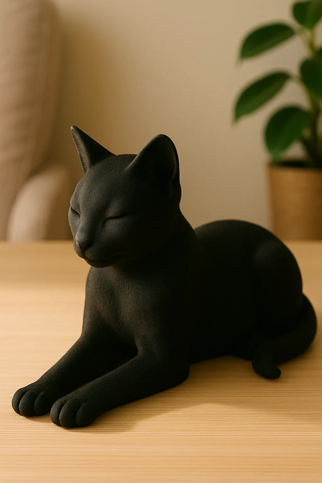 Gato Decorativo Minimalista